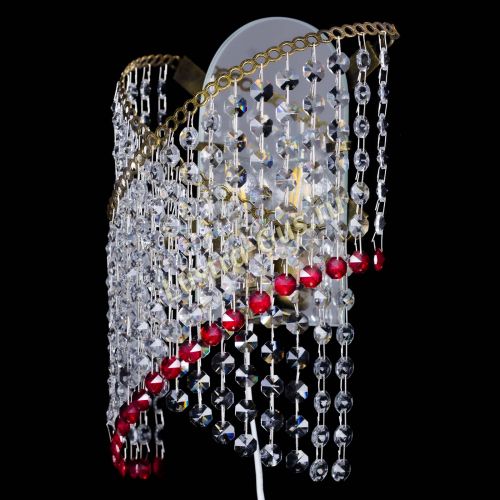 Бра Космея №1 красная под бронзу в Саратове Гусь Хрустальный