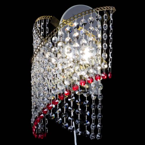 Бра Космея №1 красная под бронзу в Саратове Гусь Хрустальный