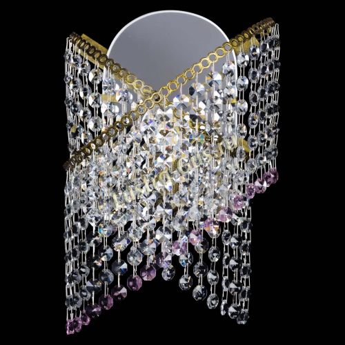 Бра Космея №1 розовая под бронзу в Саратове Гусь Хрустальный