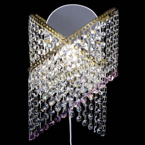 Бра Космея №1 розовая под бронзу в Саратове Гусь Хрустальный