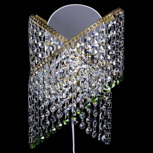 Бра Космея №1 зеленая под бронзу в Саратове Гусь Хрустальный