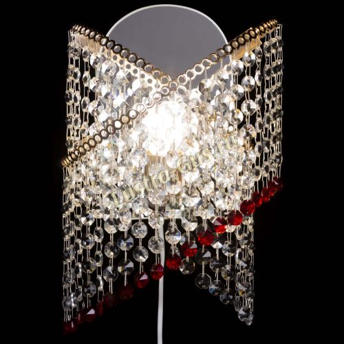 Бра Космея №1 красная в Саратове Гусь Хрустальный