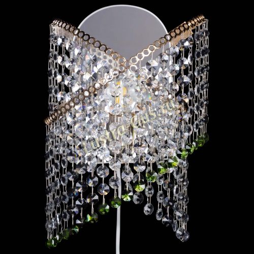 Бра Космея №1 зеленая в Саратове Гусь Хрустальный