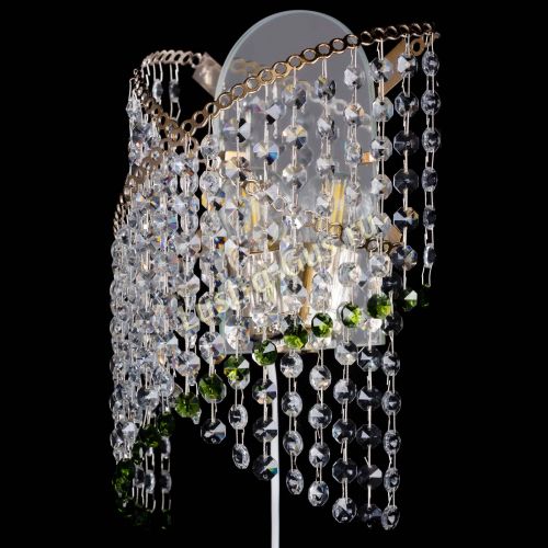 Бра Космея №1 зеленая в Саратове Гусь Хрустальный