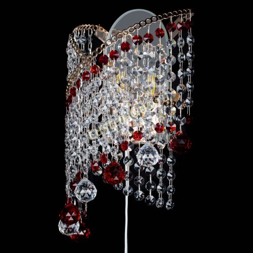 Бра Космея №3 красная в Саратове Гусь Хрустальный