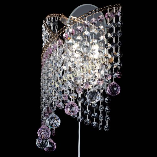 Бра Космея №3 розовая в Саратове Гусь Хрустальный