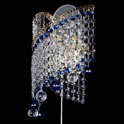 Бра Космея №3 синяя в Саратове Гусь Хрустальный