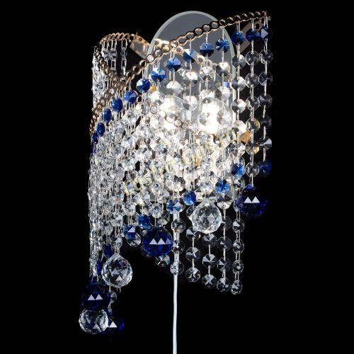 Бра Космея №3 синяя в Саратове Гусь Хрустальный