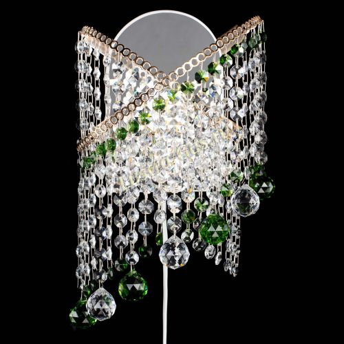 Бра Космея №3 зеленая в Саратове Гусь Хрустальный