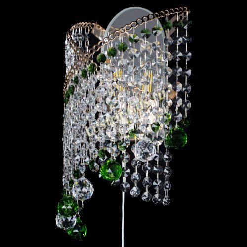 Бра Космея №3 зеленая в Саратове Гусь Хрустальный