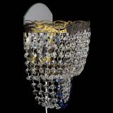 Бра Квадрат №2 под бронзу Синяя в Саратове