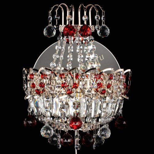 Бра Ника шар красная в Саратове Гусь Хрустальный