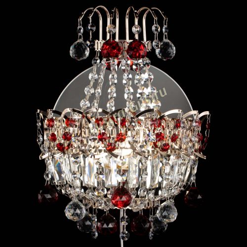 Бра Ника шар красная в Саратове Гусь Хрустальный