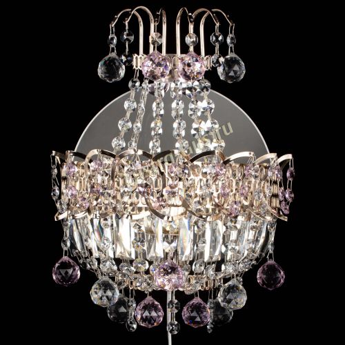 Бра Ника шар розовая в Саратове Гусь Хрустальный