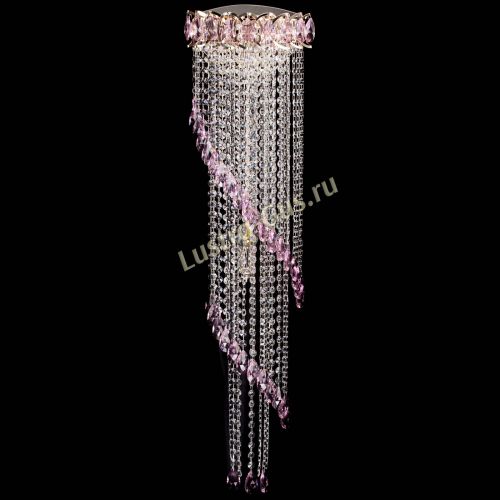 Бра Омега №4 розовая в Саратове Гусь Хрустальный