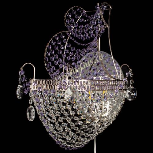 Бра Парусник №1 фиолетовая в Саратове Гусь Хрустальный