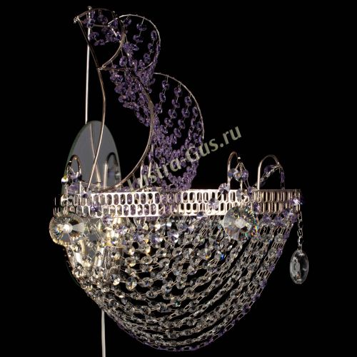 Бра Парусник №1 фиолетовая в Саратове Гусь Хрустальный