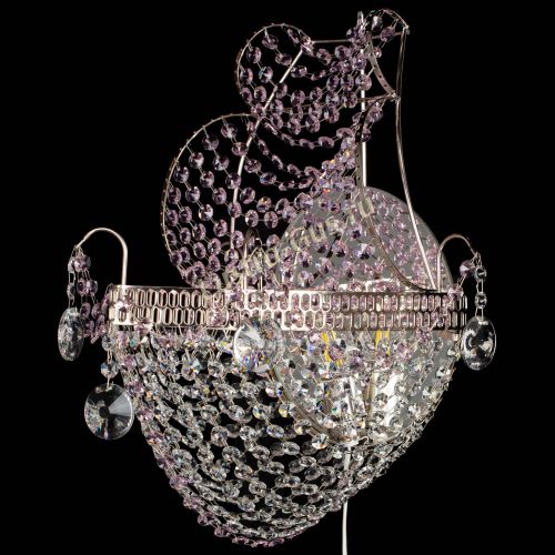 Бра Парусник №1 розовая в Саратове Гусь Хрустальный