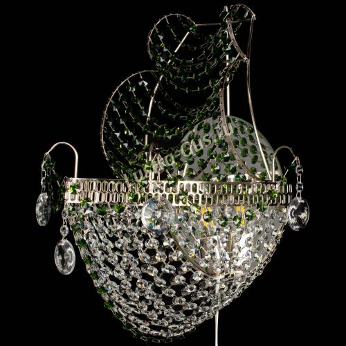 Бра Парусник №1 зеленая в Саратове Гусь Хрустальный