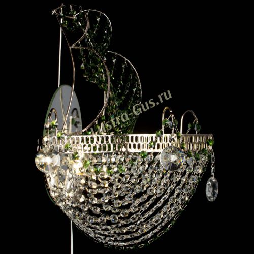 Бра Парусник №1 зеленая в Саратове Гусь Хрустальный