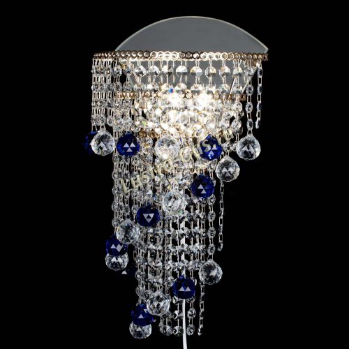 Бра Пирамида №3 синяя в Саратове Гусь Хрустальный