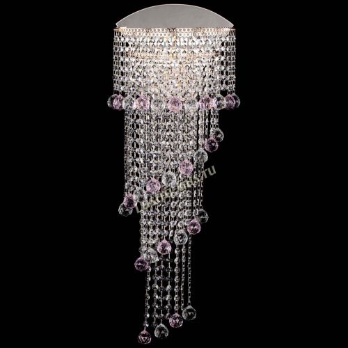 Бра Пирамида №6 розовая в Саратове Гусь Хрустальный