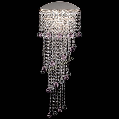 Бра Пирамида №6 розовая в Саратове Гусь Хрустальный