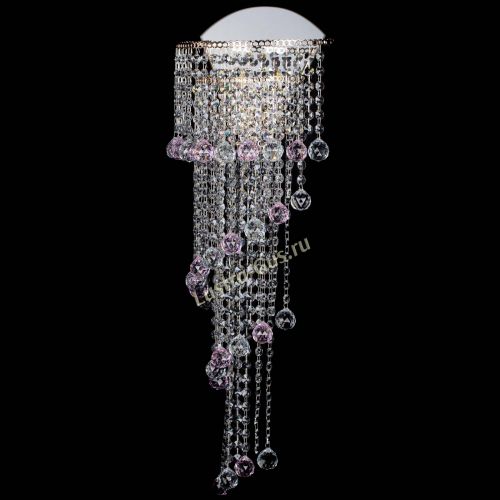 Бра Пирамида №6 розовая в Саратове Гусь Хрустальный