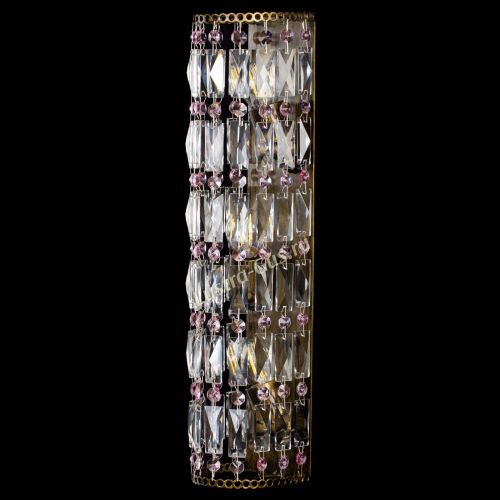 Бра Прямоугольник пластинка под бронзу Розовая в Саратове Гусь Хрустальный