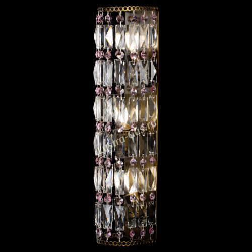 Бра Прямоугольник пластинка под бронзу Розовая в Саратове Гусь Хрустальный