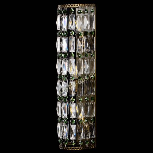 Бра Прямоугольник пластинка под бронзу Зеленая в Саратове Гусь Хрустальный