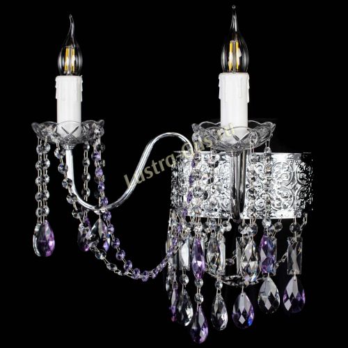 Бра Свеча Восток №2 фиолетовая в Саратове Гусь Хрустальный
