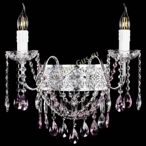 Бра Свеча Восток №2 розовая в Саратове Гусь Хрустальный