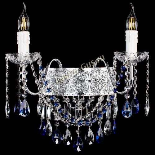 Бра Свеча Восток №2 синяя в Саратове Гусь Хрустальный