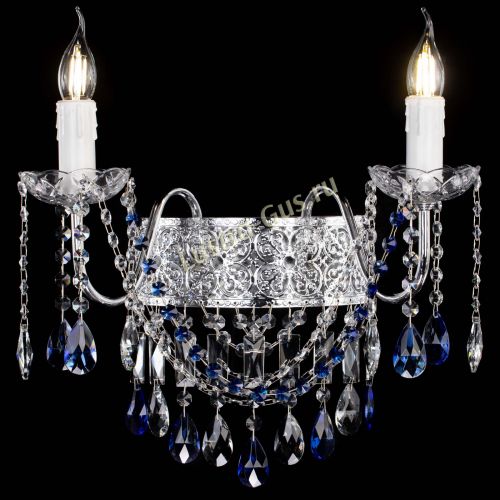 Бра Свеча Восток №2 синяя в Саратове Гусь Хрустальный