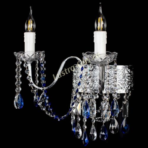 Бра Свеча Восток №2 синяя в Саратове Гусь Хрустальный