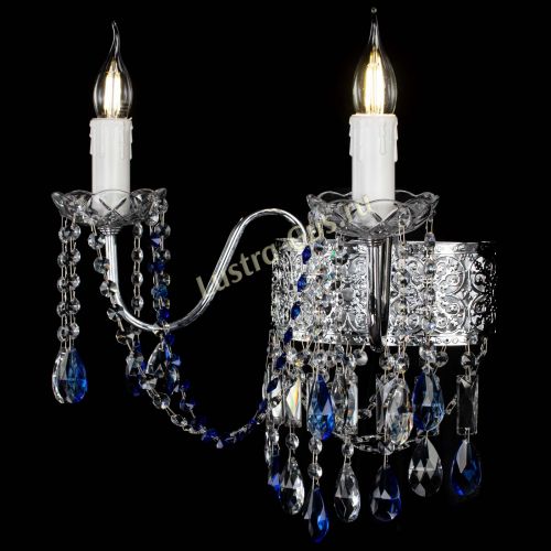 Бра Свеча Восток №2 синяя в Саратове Гусь Хрустальный