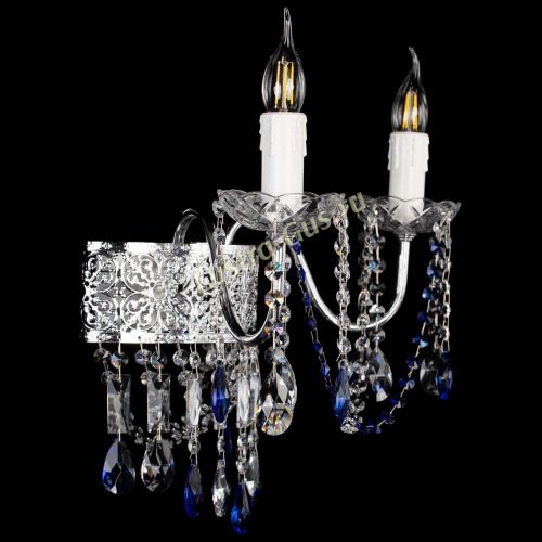 Бра Свеча Восток №2 синяя в Саратове Гусь Хрустальный