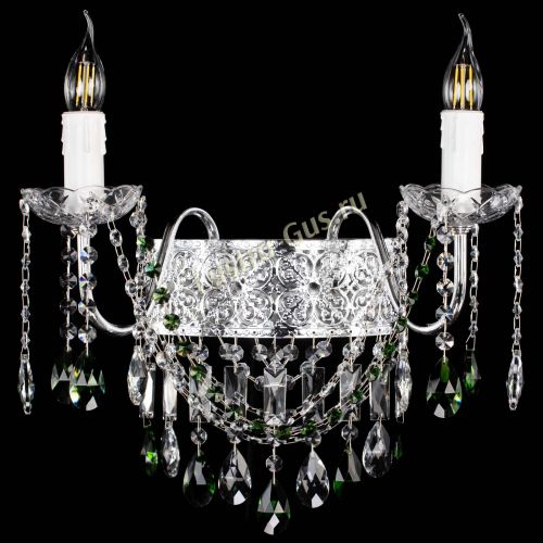 Бра Свеча Восток №2 зеленая в Саратове Гусь Хрустальный