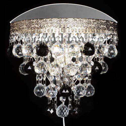 Бра Токката пирамида шар 30 черная в Саратове Гусь Хрустальный