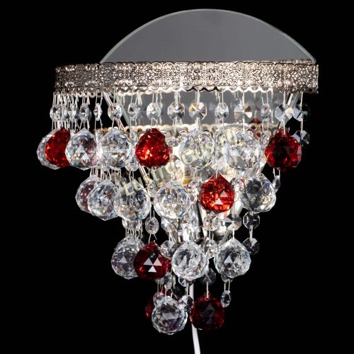 Бра Токката пирамида шар 30 красная в Саратове Гусь Хрустальный