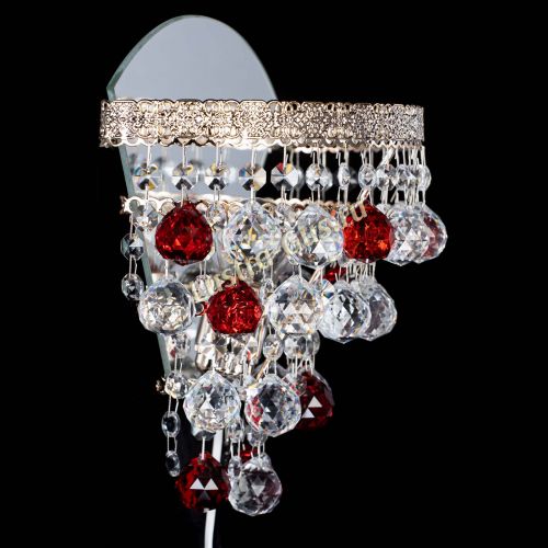 Бра Токката пирамида шар 30 красная в Саратове Гусь Хрустальный
