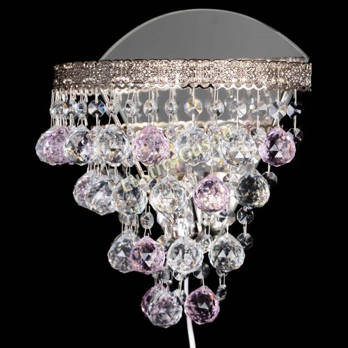 Бра Токката пирамида шар 30 розовая в Саратове Гусь Хрустальный