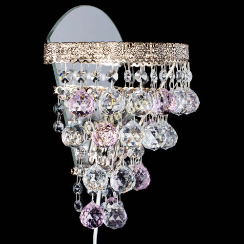 Бра Токката пирамида шар 30 розовая в Саратове Гусь Хрустальный