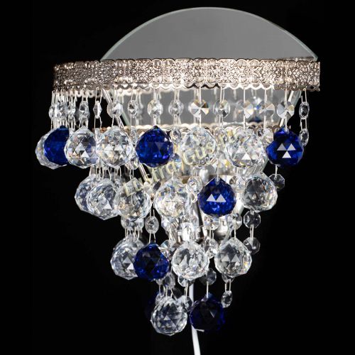 Бра Токката пирамида шар 30 синяя в Саратове Гусь Хрустальный