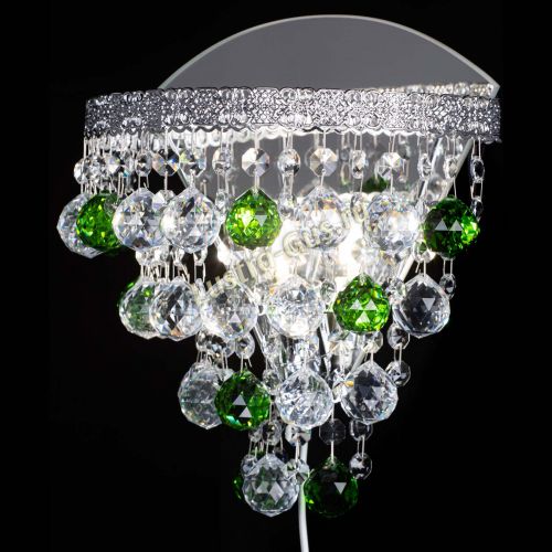 Бра Токката пирамида шар 30 зеленая в Саратове Гусь Хрустальный