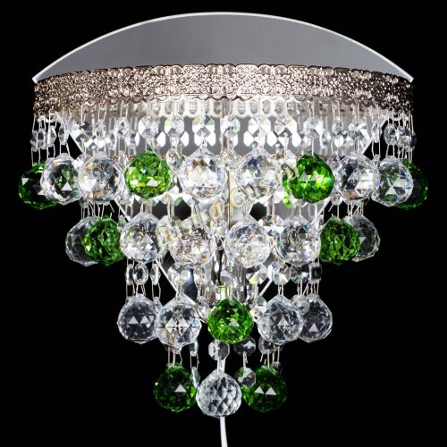 Бра Токката пирамида шар 30 зеленая в Саратове Гусь Хрустальный