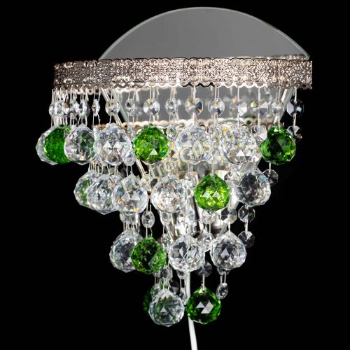 Бра Токката пирамида шар 30 зеленая в Саратове Гусь Хрустальный