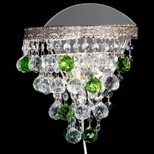 Бра Токката пирамида шар 30 зеленая в Саратове Гусь Хрустальный