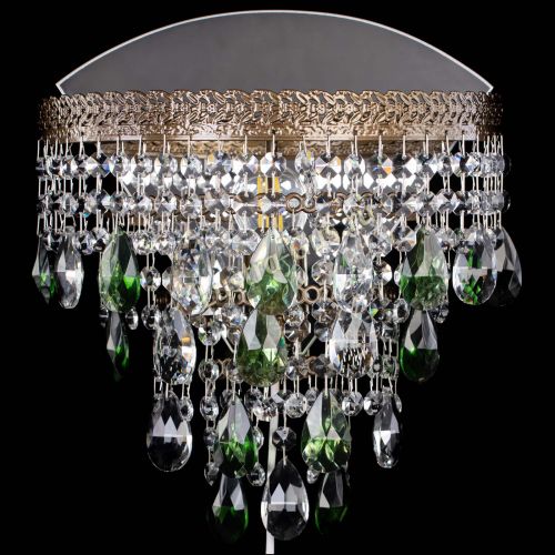 Бра Токката пирамида журавлик под бронзу зеленая в Саратове Гусь Хрустальный